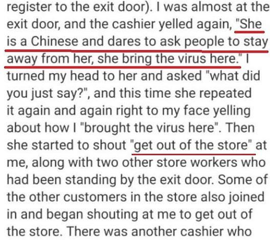 欲保持社交距离，华裔顾客遭超市店员辱骂：滚出超市！（组图） - 5