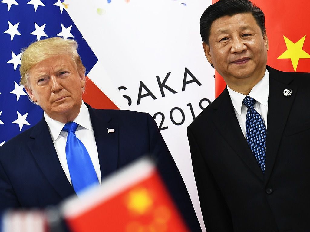2019年，特朗普与习近平出席G20大阪峰会。(AFP)
