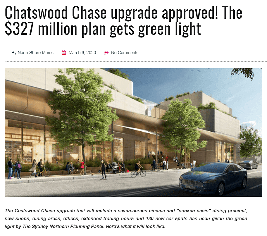 3.27亿澳元！悉尼Chatswood Chase升级改建方案获批通过（组图） - 3
