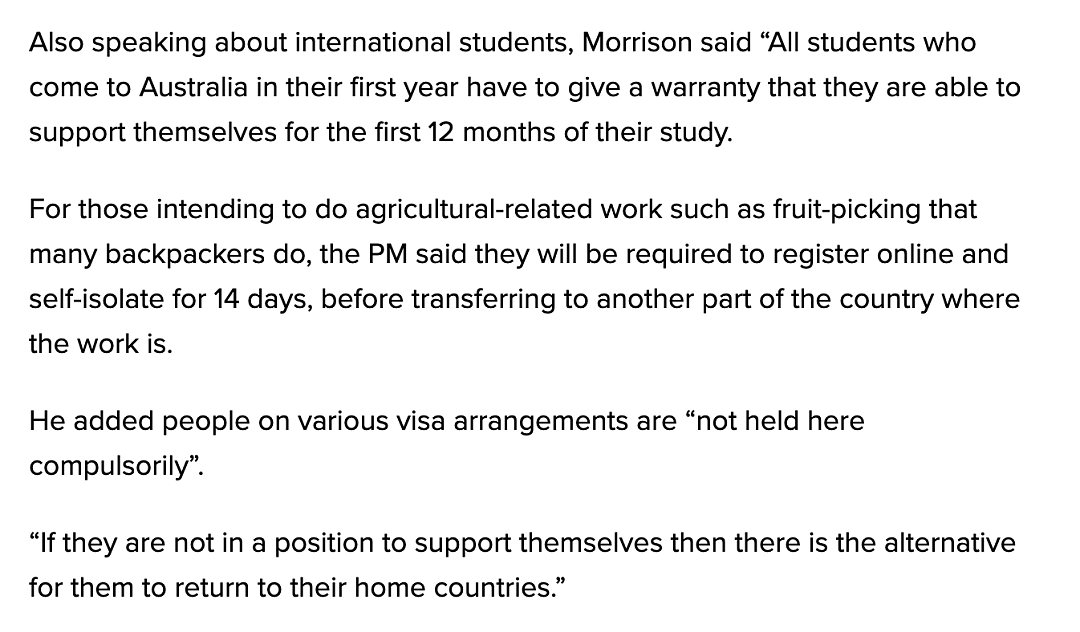 太难了！莫里森宣布：留学生暂无补贴，没钱就请回国，好在还有这些好消息...（组图） - 8