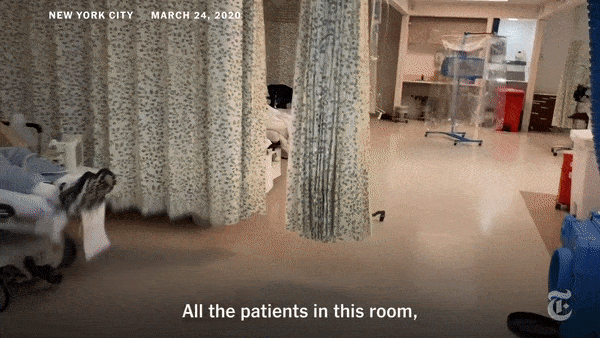 上1秒还在说笑，下1秒已经插管！震撼，实拍疫情中濒临崩溃的纽约医院（视频/组图） - 1