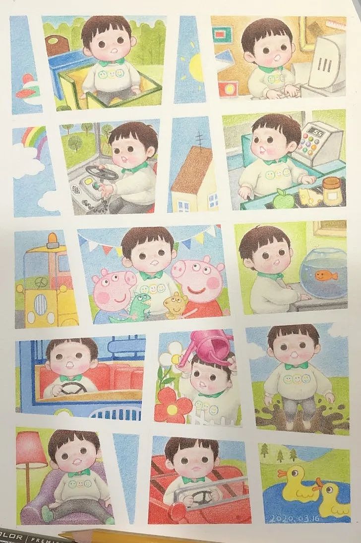 【母婴】中国妈妈手绘漫画记录儿子的可爱日常，比宫崎骏童话还治愈（组图） - 9