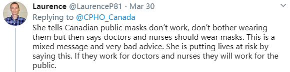 加拿大首席卫生官发表口罩神言论 激怒全国网友: 闭嘴吧 你脸都肿了!（组图） - 11