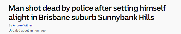 布里斯班一男子于Sunnybank被警方击毙 - 9