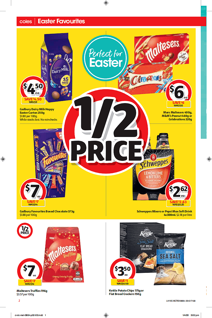 Coles 4月8日-4月14日折扣，酸奶、春卷半价 - 4