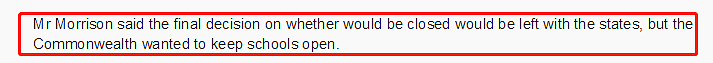 澳总理支持学校开放！但决定权在州政府手中；全体不支持12年级复读，高考问题悬而未决… - 4