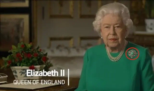 英国女王发表全国讲话，口红颜色和胸针透露重要信息（组图） - 4