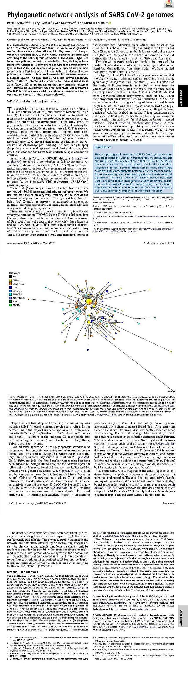 剑桥溯源新冠病毒：存三大变异，最原始毒株主要来自美国和澳洲（组图） - 6