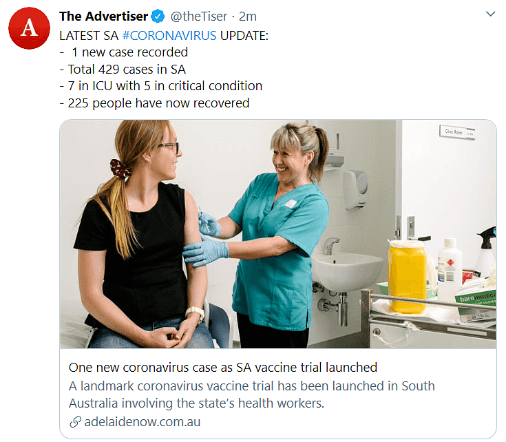 里程碑意义的疫苗试验在南澳启动！冬季临近，第二波感染或出现！社交疏远或将持续6个月（组图） - 1