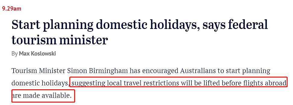 最快月底，澳洲就可能“解禁”，航班有望恢复！但还有两个坏消息 - 10