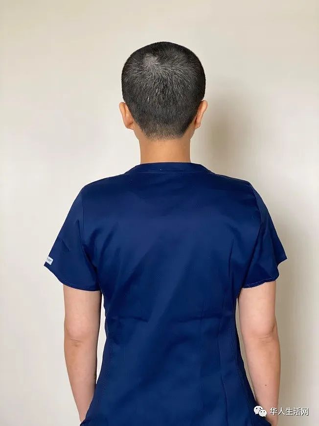 华裔护士冲锋纽约支援 为病患剃光头获丈夫支持（组图） - 1