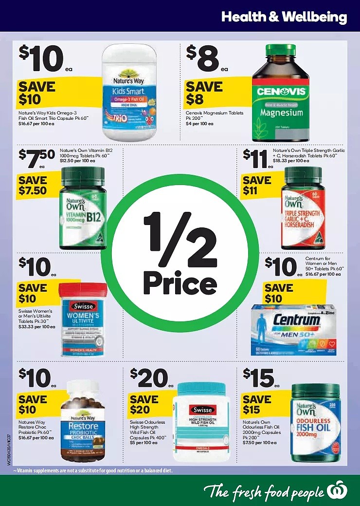 Woolworths 4月15日-4月21日折扣，面包半价 - 31