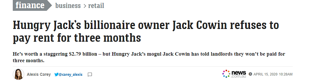 因疫情压力，新西兰汉堡王破产被接管！澳Hungry Jack's老板拒付租金 - 7