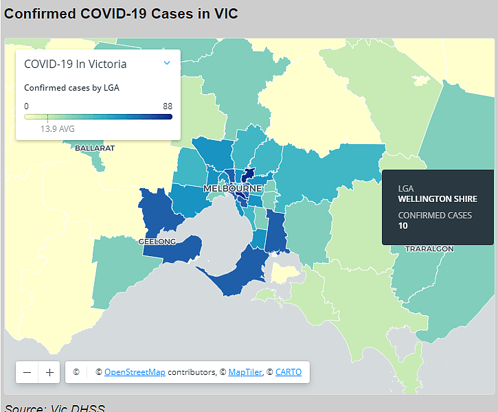 墨尔本各区确诊病例数最新统计！富人区最多，华人区也不少 - 7