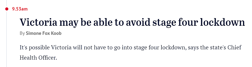 维州昨日仅2例新增，维州长硬核圈粉！澳洲内阁官宣：4周内不解禁，但还能点外卖 - 4