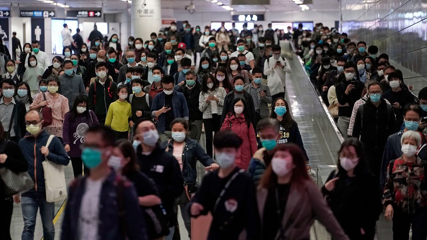 新冠肺炎疫情下的香港日常。（AP）