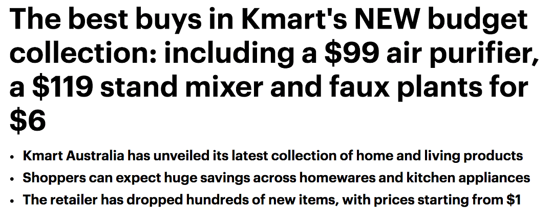 全场$1起！Kmart上百种商品“打骨折”，还有多款新品上线，白菜价收仿真绿植，空气净化器，立式搅拌机... - 2