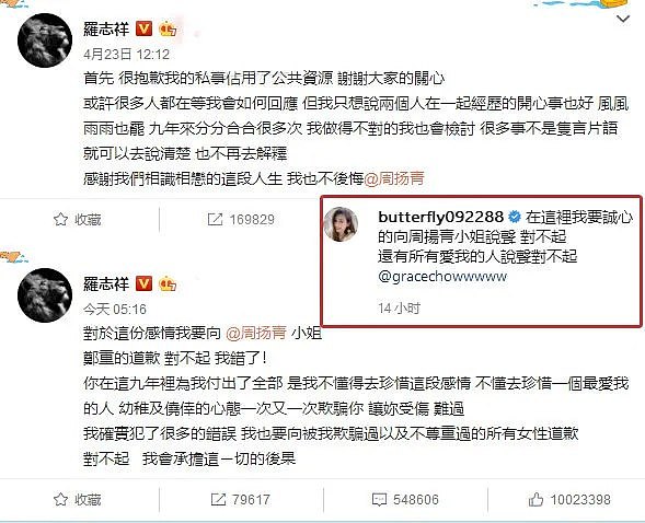 闺蜜曝出周扬青底牌：没打算毁掉罗志祥！（组图） - 2