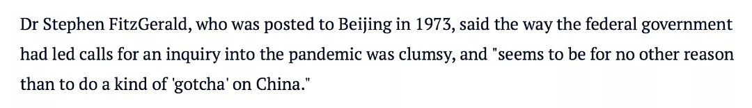 澳洲首任驻华大使指责澳政府“少掺合指责中国”，情报官员称无证据指病毒起源于实验室 - 2