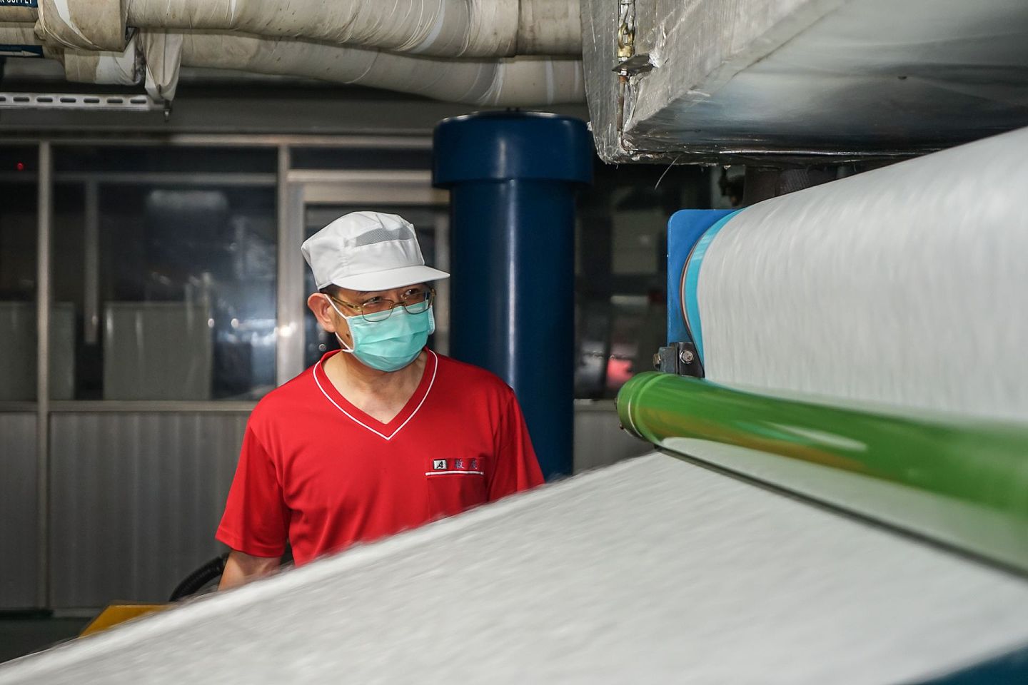 台湾口罩原物料制造商敏成股份有限公司。（洪嘉徽／多维新闻）