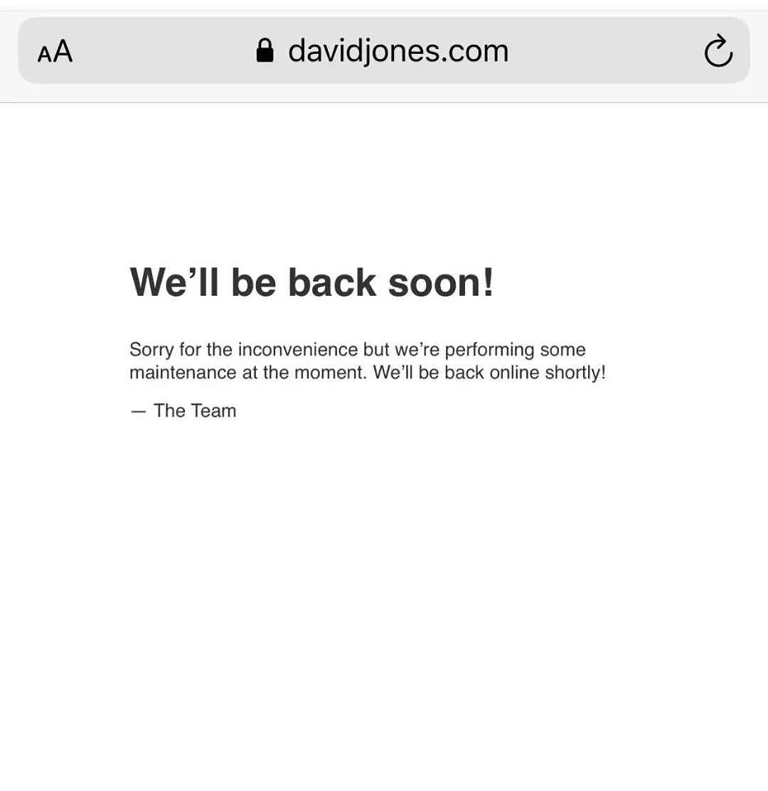 David Jones限时打折40小时，网页一大早被刷崩溃了！大牌都有折上再6折（组图） - 2