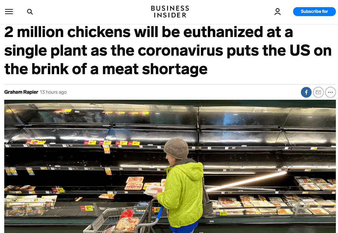 Costco开始限购了？多家肉类工厂关门、百万家禽安乐死，美国肉价真的要起飞了（组图） - 16