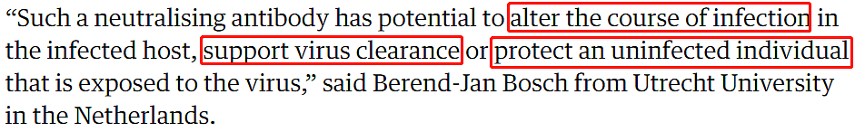 新冠治疗重大突破! 两国同时开发出抗体: 能使病毒失效 阻断感染（组图） - 9