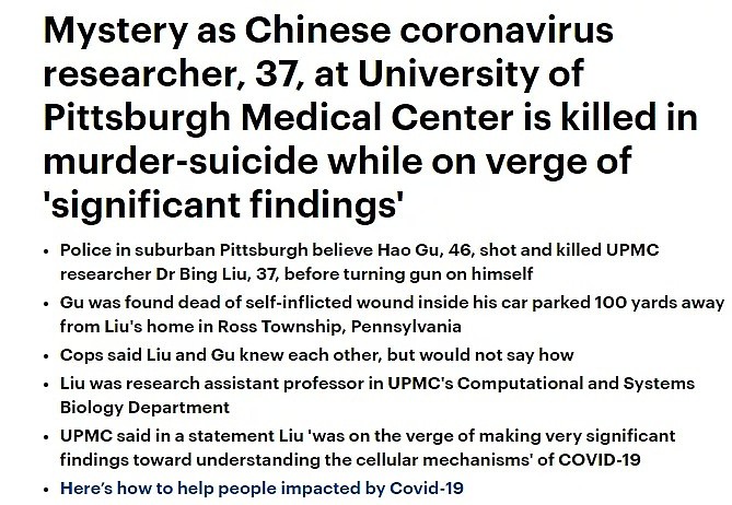 华裔学者家中遇害，研究新冠接近“重大突破”！警方公布死因，华人凶手身份曝光（组图） - 2