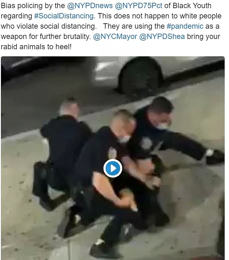 炸了！解封在即，美国警察抓社交违规，摁在地上狂扇巴掌，种族歧视引爆全国抗议（组图） - 12