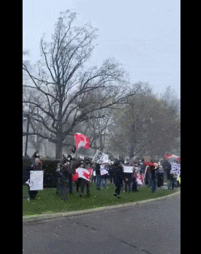 加拿大抗议者第3次聚集，反杜鲁多！“叛国罪，杜鲁多该处以死刑”（组图） - 3