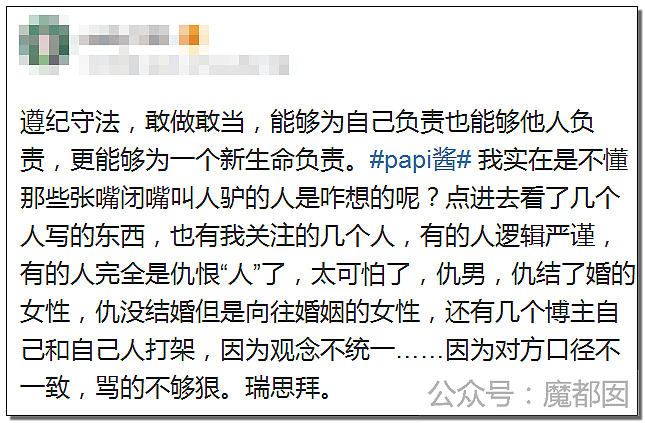 Papi酱被人万般辱骂成驴？只因孩子没跟她姓，和丈夫离婚还“弃”了孩子（组图） - 48