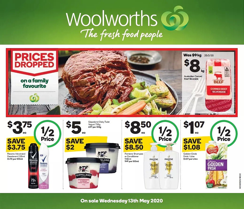 Woolworths 5月13日-5月19日折扣，鸡排、饺子半价 - 32