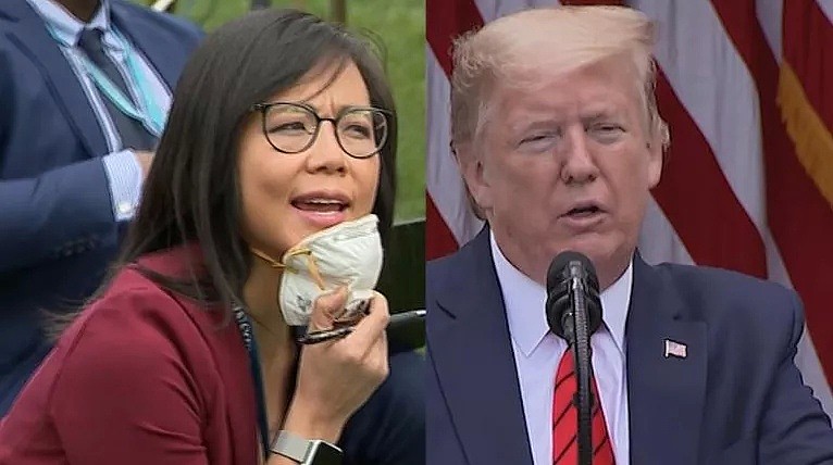 特朗普崩溃离场！侮辱华裔记者被围攻，这名华裔女记者来自福建，不止一次怼过总统（组图） - 1