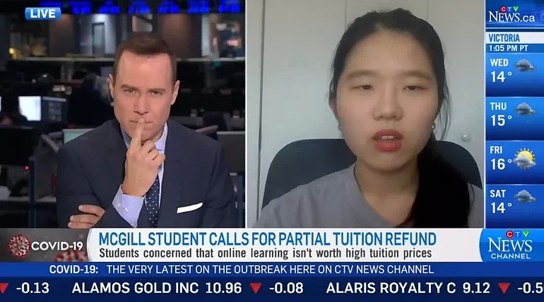 惨！加拿大留学生上电视哭诉：补贴领不了，不上课还交钱！（组图） - 2