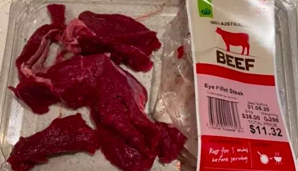 肉排买回家变“碎肉”，Woolworths被指出售“残羹剩饭”！澳媒披露肉胶的“肮脏秘密”... - 3