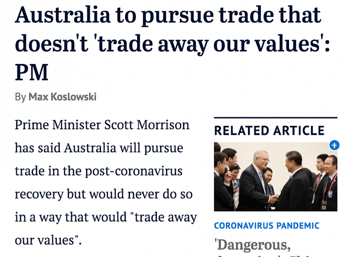 疫情3个月，300多名华人在澳遭种歧！莫里森“两幅面孔”，一边称维护澳洲价值观决不妥协，一边却私下寻求缓和中澳贸易紧张局势 - 33