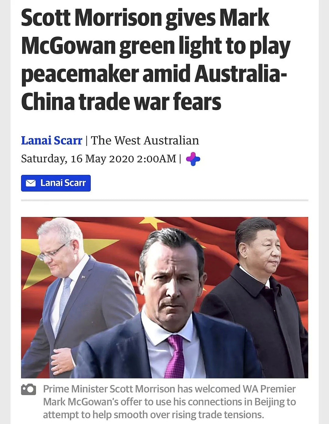 疫情3个月，300多名华人在澳遭种歧！莫里森“两幅面孔”，一边称维护澳洲价值观决不妥协，一边却私下寻求缓和中澳贸易紧张局势 - 42