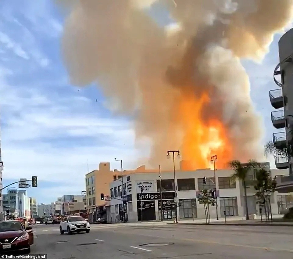 洛杉矶市中心发生连环爆炸! 多栋大楼起火 现场升起蘑菇云 原因令人愤怒!（组图） - 4