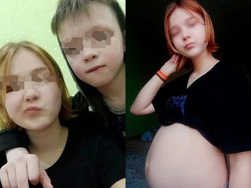 俄14岁少女怀孕，坚称10岁男友是孩子爹，如今却曝出令人心碎的惊人反转...（组图） - 1