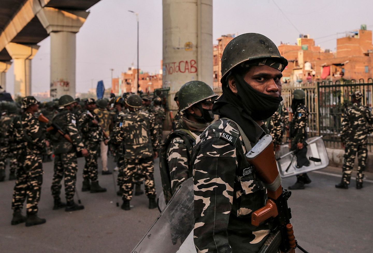 印度的准军事武装力量约有近130万人，他们一般被新德里当局部署在边境地带。（路透社）