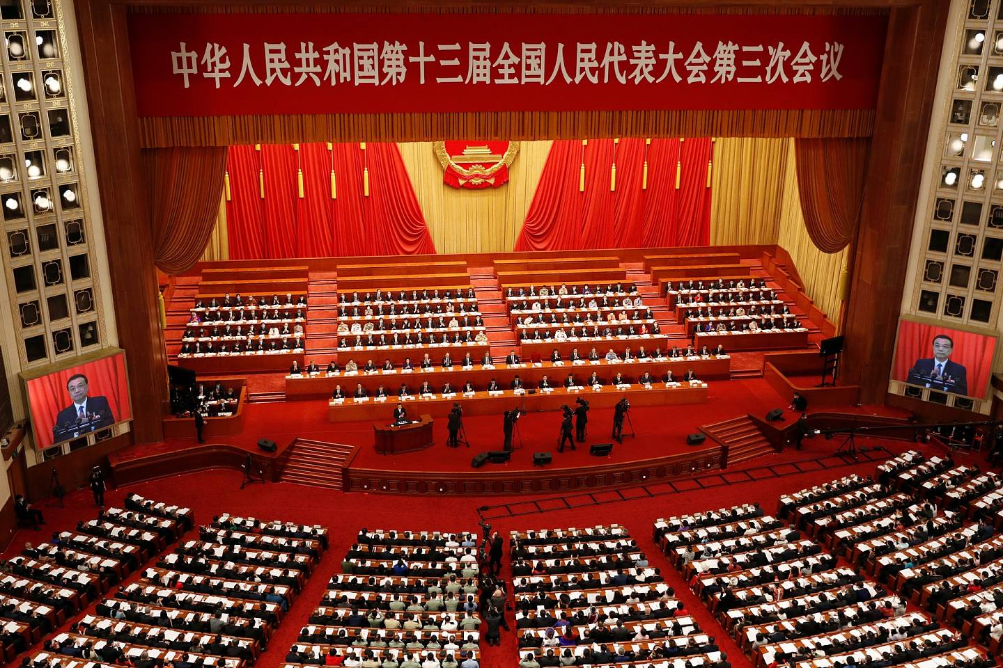 港版国安法：第十三届全国人民代表大会第三次会议5月22日于北京召开。 （Reuters）