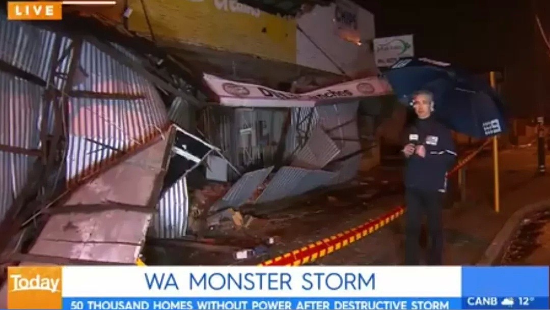 西澳正在遭遇近十年最强暴风雨袭击！5万住户企业大断电，没电、没网、没信号 - 4