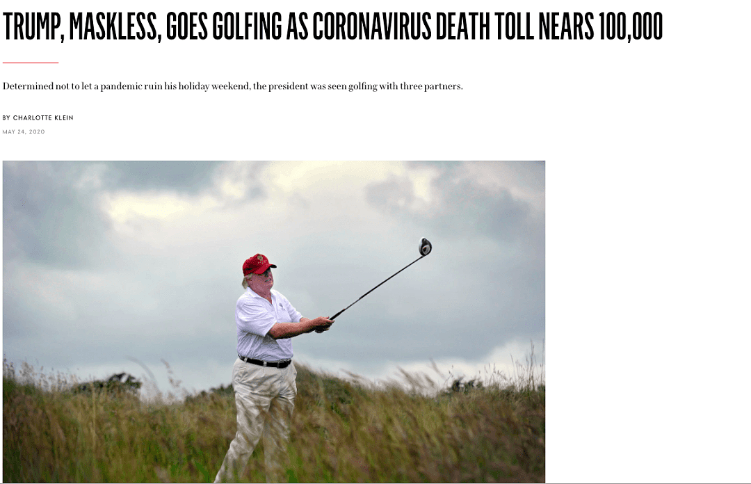 美国死亡病例逼近10万！特朗普居然去打高尔夫了，77位大人物看不下去了，出手了...（组图） - 3