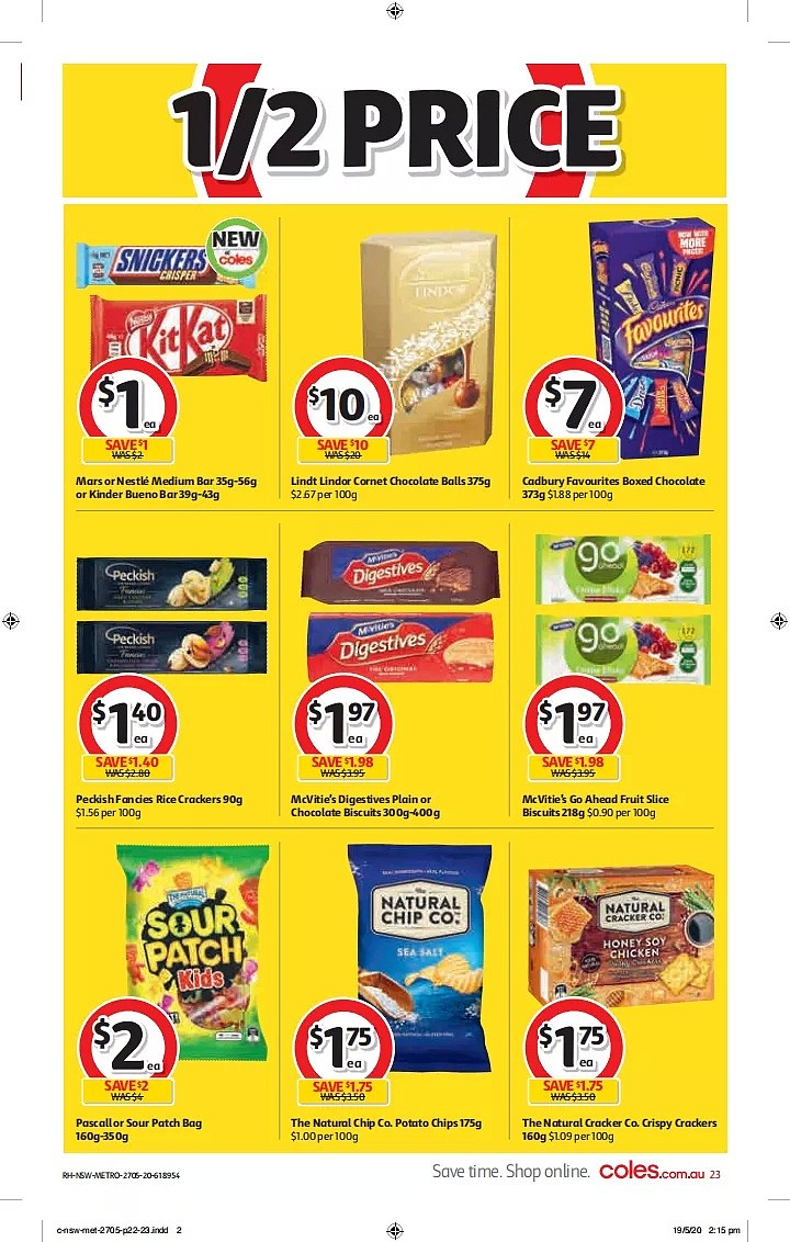 Coles 5月27日-6月2日折扣，冻鸭半价 - 23