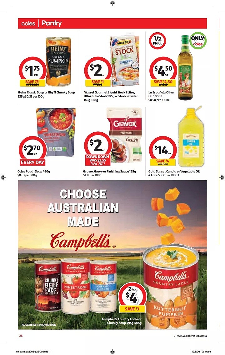 Coles 5月27日-6月2日折扣，冻鸭半价 - 28