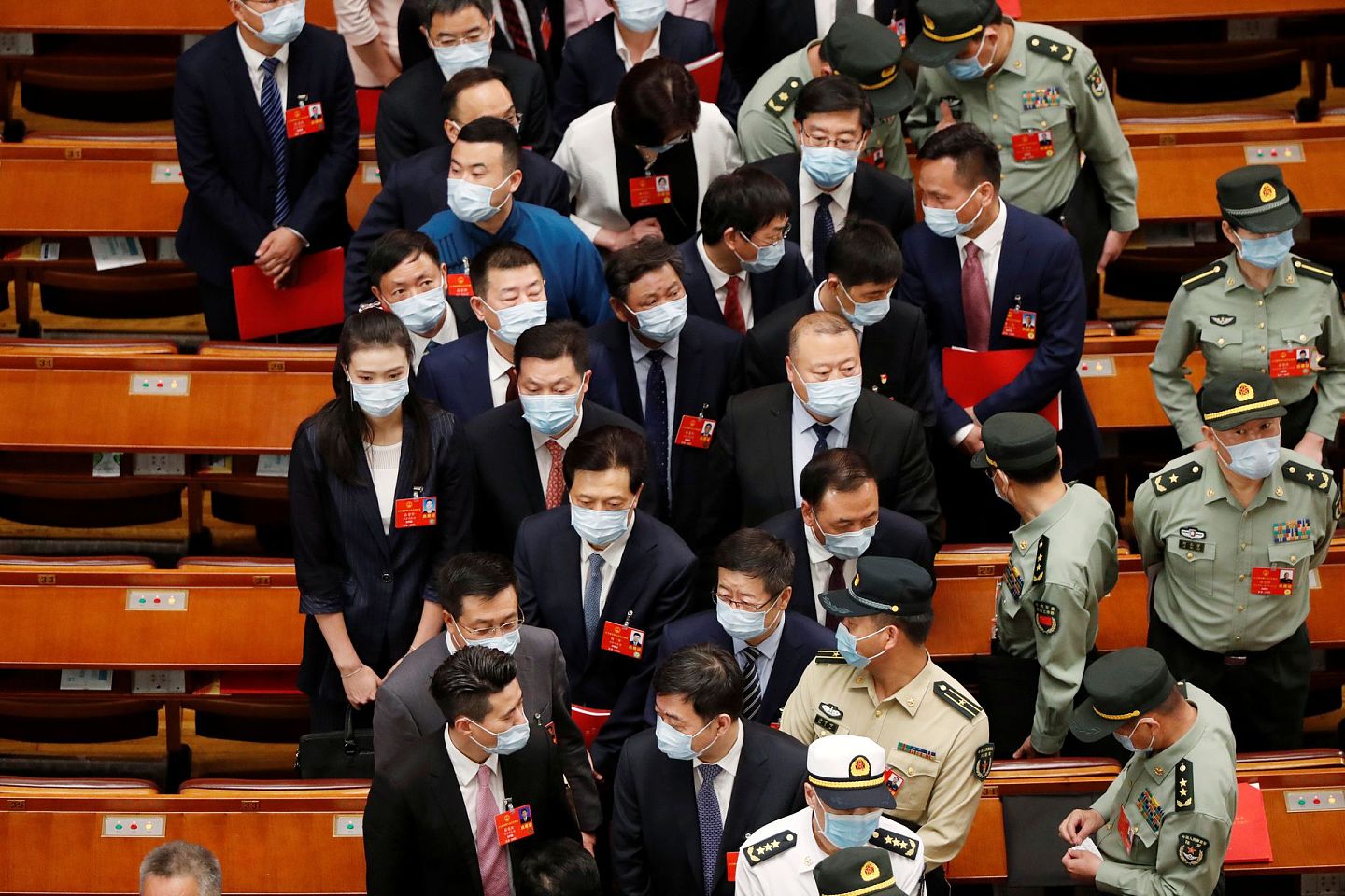 5月28日，第十三届全国人民代表大会第三次会议在北京人民大会堂举行闭幕会。（Reuters）