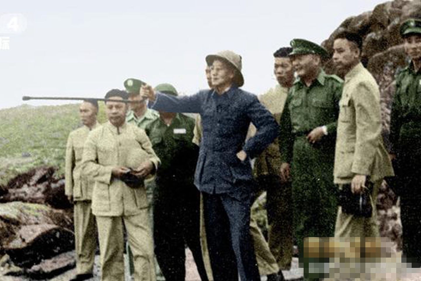 中国央视推出《一九五八炮击金门》纪录片。图为央视放出的有关蒋介石的照片。（中国央视）