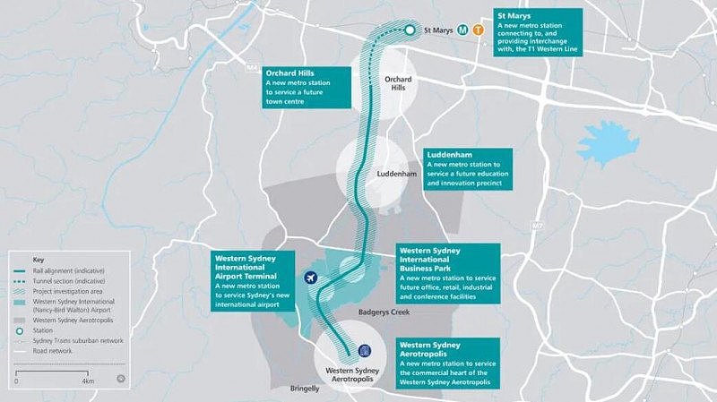 耗资$110亿！西悉尼机场铁路线将于今年动工，多个新站点曝光（组图） - 4