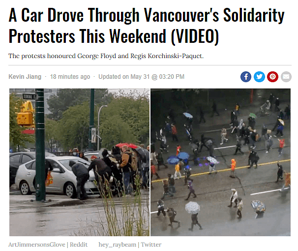 要出事！加拿大抗议者得罪人了，市民直接开车冲破人群，当街怒泼漂白水（组图） - 11