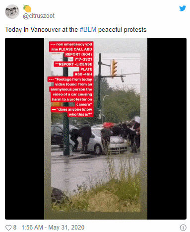 要出事！加拿大抗议者得罪人了，市民直接开车冲破人群，当街怒泼漂白水（组图） - 14